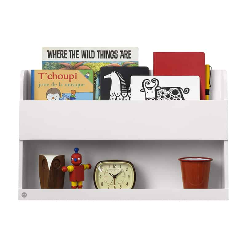 Tidy Books Bunk Bed Buddy, The Tidy Books Bunk Bed Buddy Wall Shelf, Bunk Bed Buddy, Floating Shelves for Bunk Beds, Tidy Books Bunk Bed Buddy White