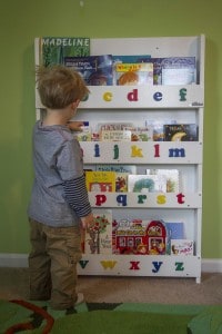Tidy Books, Kinder-Bücherregal, Kindermöbel, Alphabet, lesen, Kinderbücher
