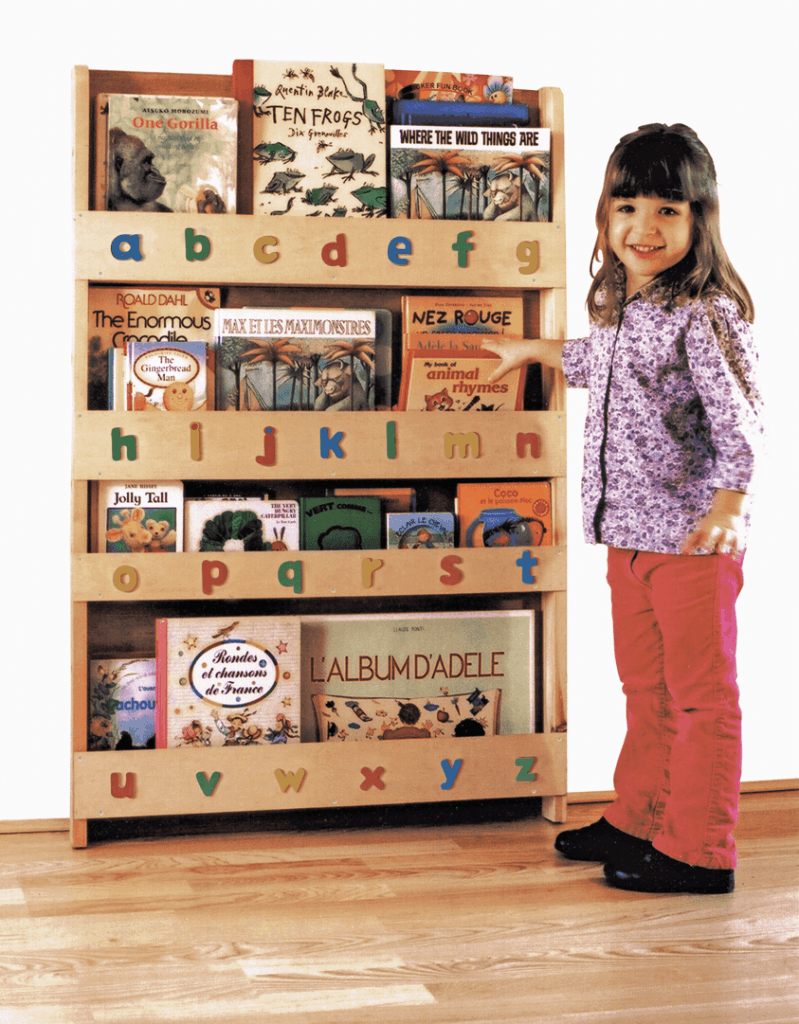Bücherregal, Alphabet, Kindermöbel, lesen, Tidy Books